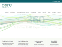 Tablet Screenshot of coresolutionsinc.com